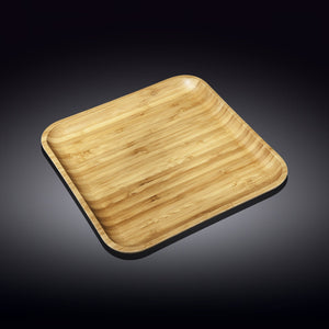 Natural Bamboo Platter 12" X 12"