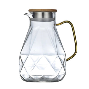 Diamond Textured Glass Teapot
