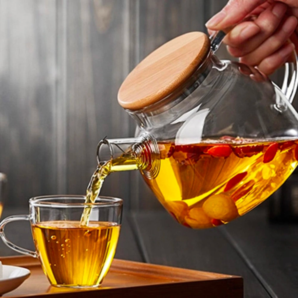 Borosilicate Glass Teapot 1.8 or 1 Liter - Finn And Harley