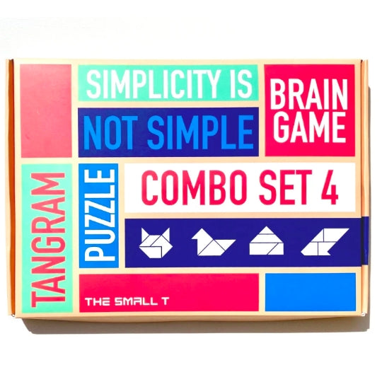 Brain Teaser Puzzle - Combo Set of 4